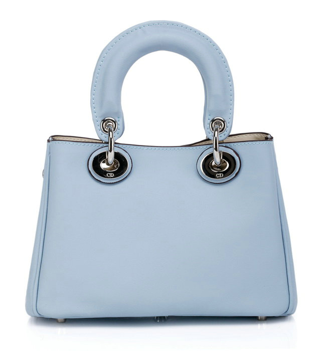 mini Christian Dior diorissimo nappa leather bag 0902 light blue